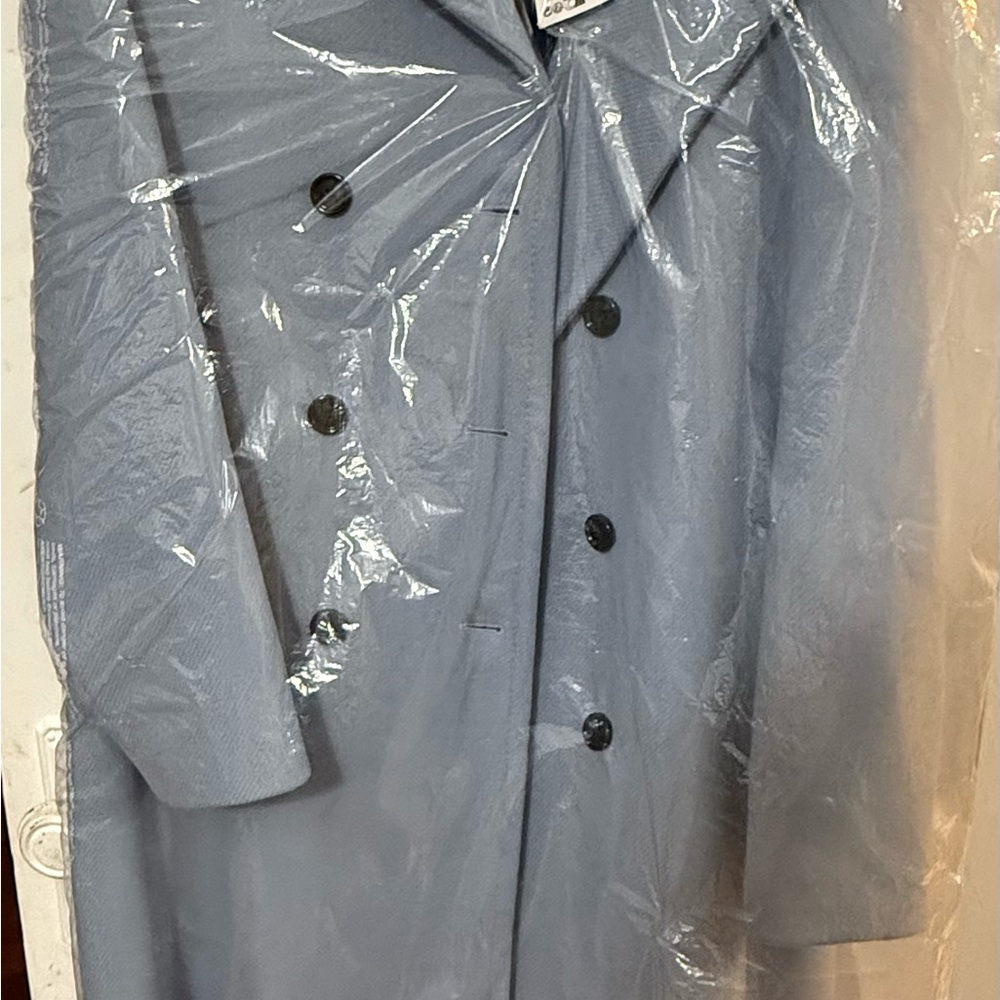 Mango Blue Coat with Black Accents - Picture 5 of 5